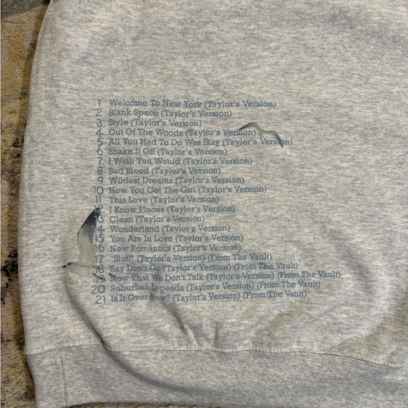 Taylor Swift Crewneck Sweatshirt NWOT - Picture 3 of 3